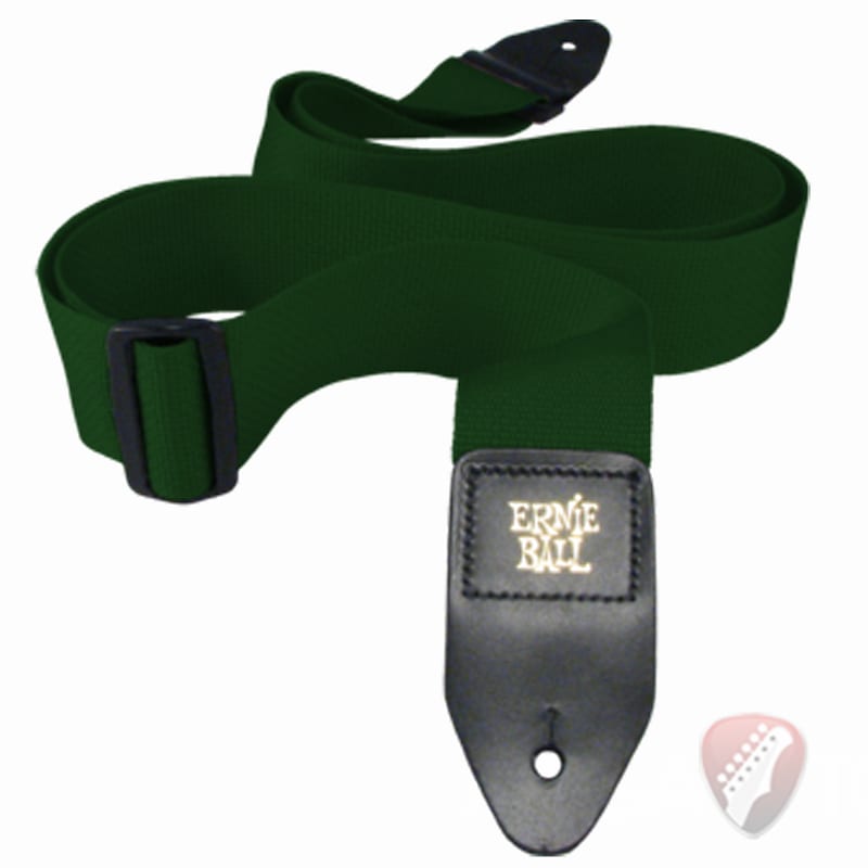 Ernie Ball Poly Pro 2" Guitar Or Bass Strap In Forest Green image 1