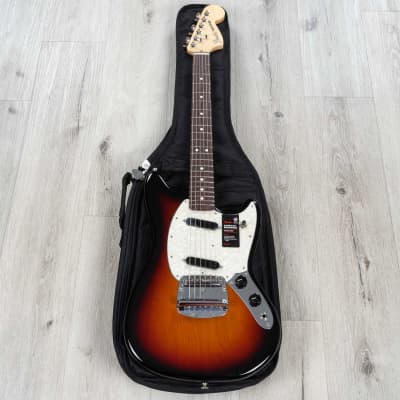 Fender American Performer Mustang Guitar, Rosewood Fretboard, 3-Color Sunburst image 10