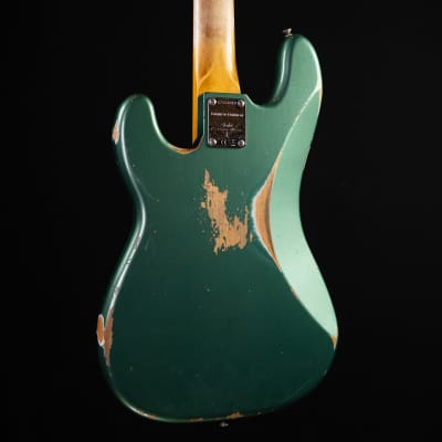 Fender Custom Shop LTD 1960 Precision Bass Heavy Relic - Aged Sherwood Green Metallic #8319 image 14