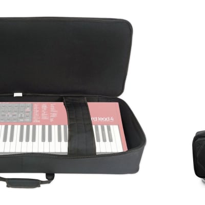 Rockville BEST BAG 49 Padded Rigid Keyboard Gig Bag Case for NORD LEAD 4