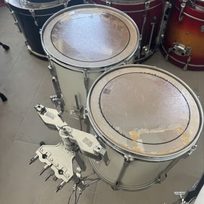 Tama Rockstar 22,12,13,14,16 drumkit (japan!) - White wrap image 8