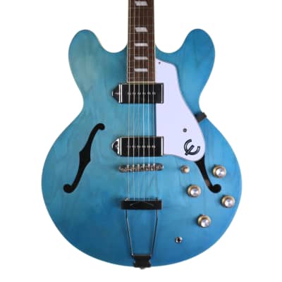 Epiphone Casino Worn Blue Denim Hollow Body Electric Guitar for sale