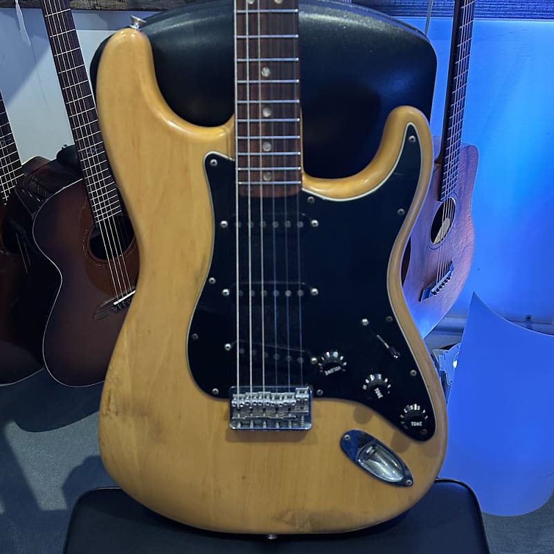 1977 Fender Stratocaster Hardtail, Black | The Music Emporium