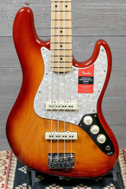 Fender Limited Edition American Professional Jazz Bass Sienna Sunburst Lightweight Ash image 1