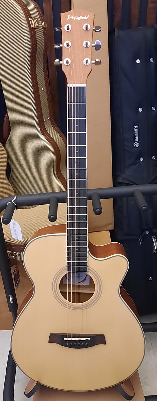 Westfield WF-200-SNCE Cutaway Electro-Acoustic Guitar Natural image 1