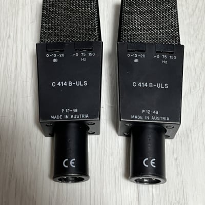 AKG C414 B ULS Condenser Microphone Pair Mint !! | Reverb