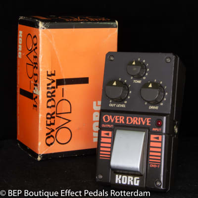 Korg OVD-1 Overdrive 1984 s/n 002214 Japan with rare JRC4558DV op amp for sale