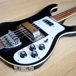 1976 Rickenbacker 4001 Fretless Electric Bass Guitar Jetglo, 100% Original. 4003 Clean, Stock w/ ohc image 7