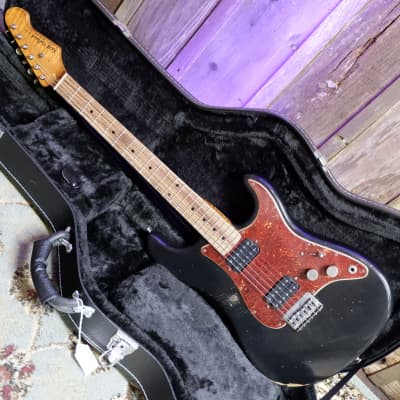 Keith Holland Custom S-ANS #1326 - Black Nitro with Red Tortoiseshell Pickguard image 3