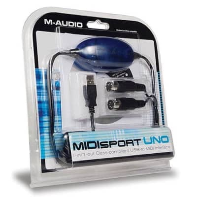 M-Audio Uno 1-In/1-Out USB Bus-Powered MIDI Interface image 2