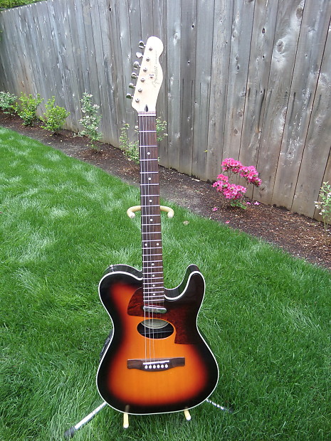 Fender Telecoustic DLX SB | Reverb