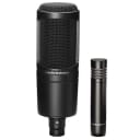 Audio-Technica AT2041SP Cardioid Condenser Studio Microphone Package Includes AT2020/AT2021 Cardioid Condenser Microphone with Stand Mount & Clamp