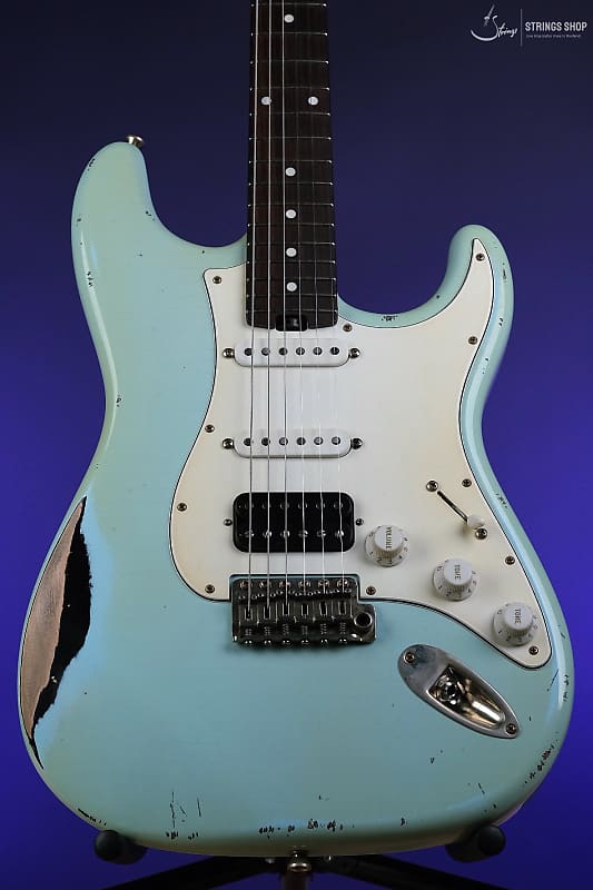 Iconic Guitars Solana Studio Series - Sonic Blue over Black | Reverb