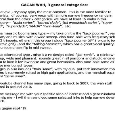Joe Gagan Custom blue-black brocade joe-sonic wah V2, ( colorsound inspired gagan design) image 10