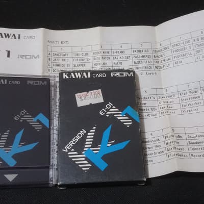 Kawai K1 ROM cards E1-01 A1-01 | Reverb
