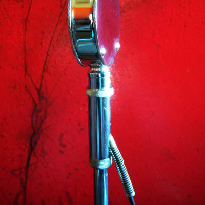 Vintage 1960's Astatic D-104 crystal "Lollipop" microphone Chrome w F-11 adapter & box Hi Z harp HAM radio JT30 T3 DR10 image 9