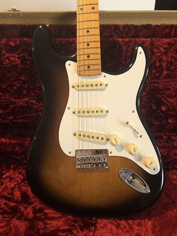 Fender American Modified '50s Hard Tail Stratocaster - 2-color Sunburst,  Sweetwater Exclusive