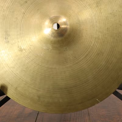 Zildjian 14" New Beat Hi Hat Bottom Cymbal Vintage 1960's 1,128g image 3