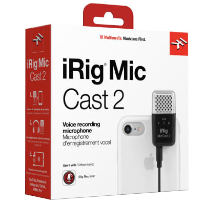 IK Multimedia iRig Mic Cast 2 Mobile Device Podcasting Microphone image 4