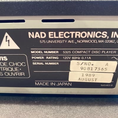 NAD Receiver, CD Player, Cassette Player Mid-80's - Dark Grey image 10