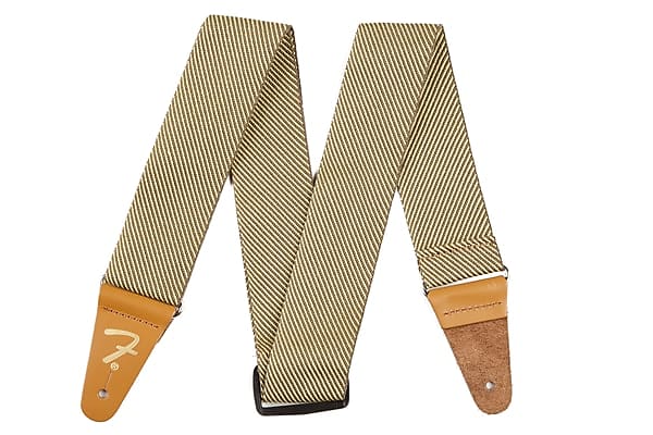 Fender 2" Vintage Style Tweed Guitar Strap with Leather Logo Ends #0990687000 image 1