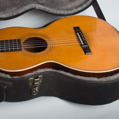 Chase Flat Top Acoustic Guitar, made by Lyon & Healy (1910), ser. #1287, black tolex hard shell case. image 12