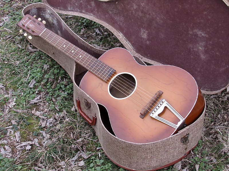 ~Near Mint~ 1955 Chris Adjustomatic Parlor Guitar w/ Original Case - Jackson Guldan Co - Harmony Kay image 1
