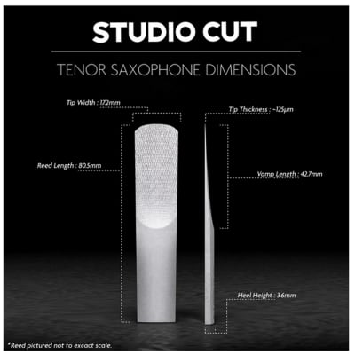 Legere Tenor Saxophone Reed, Studio Cut, Strength 2 image 2