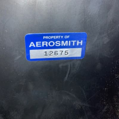 Brad Whitford's Aerosmith, Bogner 4x12 Slant Cabinet, Aerosmith Wings Logo! 2x Celestion Vintage 30s. Authenticated! (#18) image 5