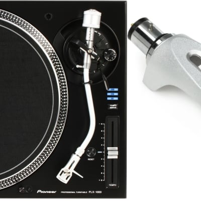 Pioneer DJ PLX-1000 Professional Turntable  Bundle with Pioneer DJ Turntable Headshell - Silver image 1