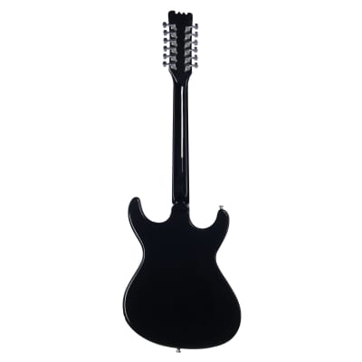 Eastwood Guitars Sidejack 12 DLX - Black and Chrome - Mosrite-inspired 12-string electric guitar - NEW! image 5