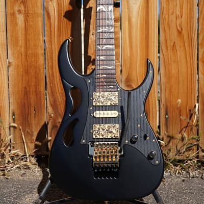 Ibanez Steve Vai PIA3761 - Onyx Black 6-String Electric Guitar w/ Hardshell Case (2023) image 1