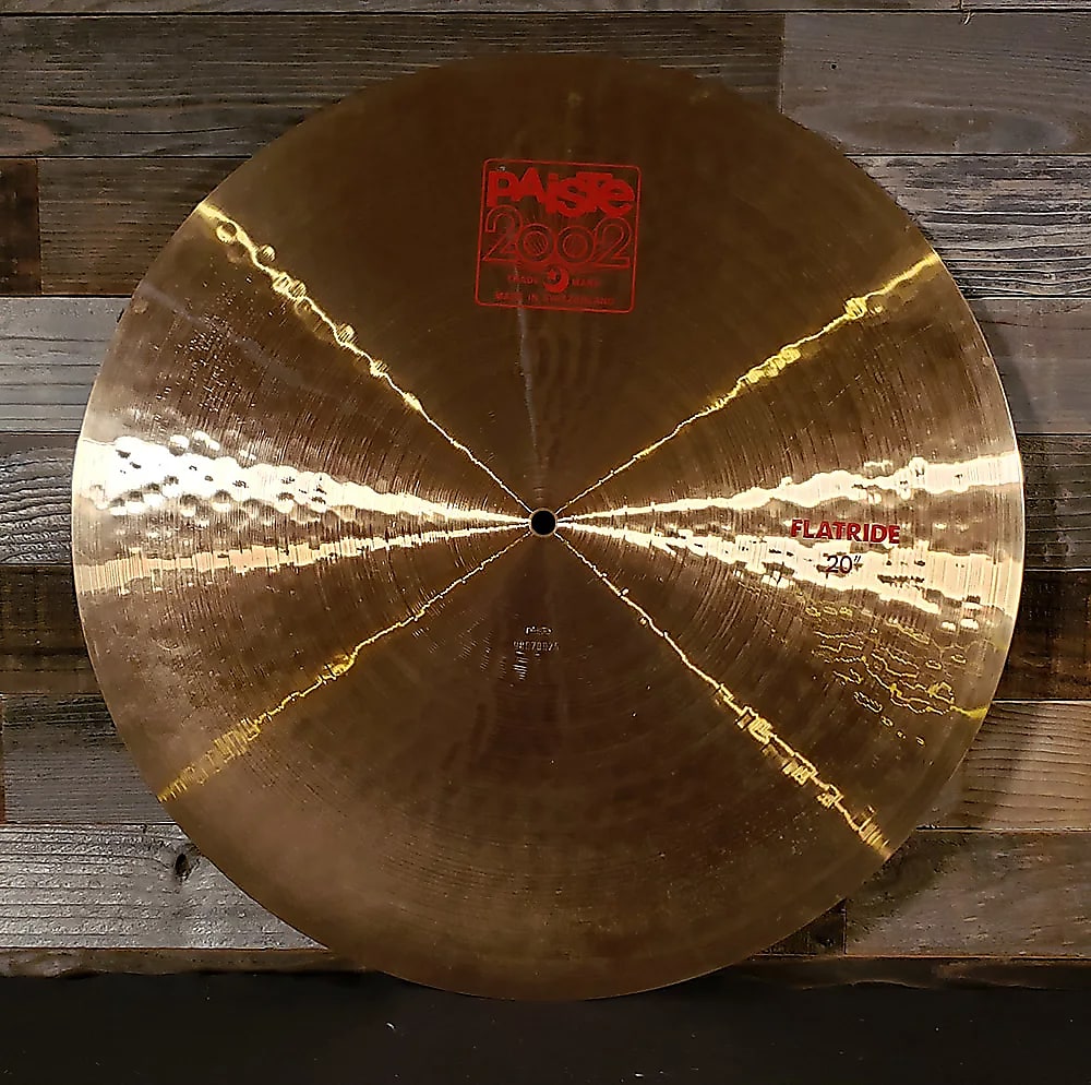 Paiste 20" 2002 Flat Ride Ride Cymbal | Reverb