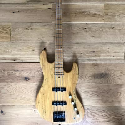 Crews Maniac Sound Uncle Jazz bass 2005 Natural / Spalted maple image 1