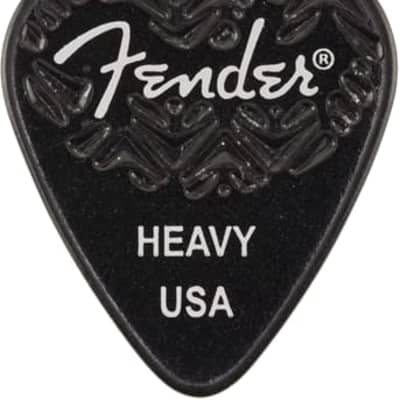 Fender 351 Wavelength Heavy Black Pick X 6 for sale