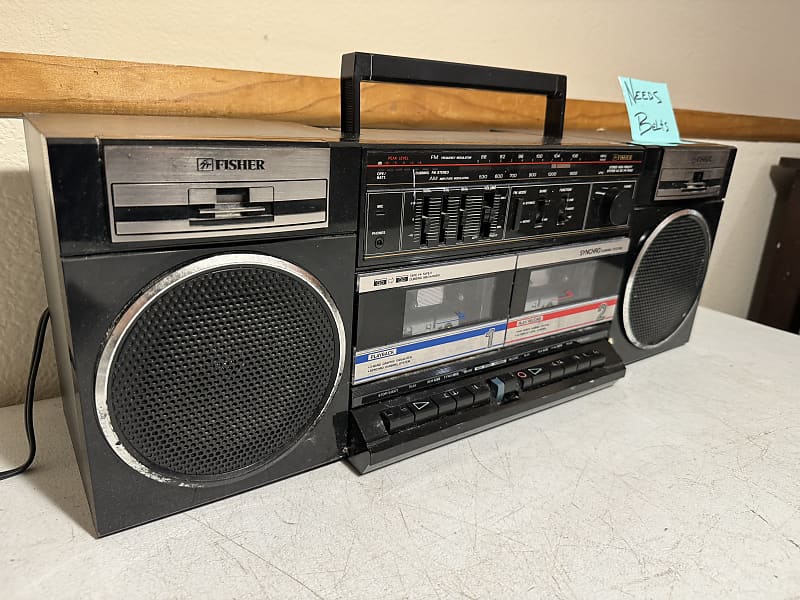 Boombox Stereo Hi-Fi System AC / DC Fisher PH-W702 tape cassette online recorder