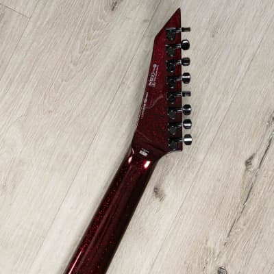 ESP LTD SC-608 Stephen Carpenter Baritone 8-String Guitar, Red Sparkle image 9