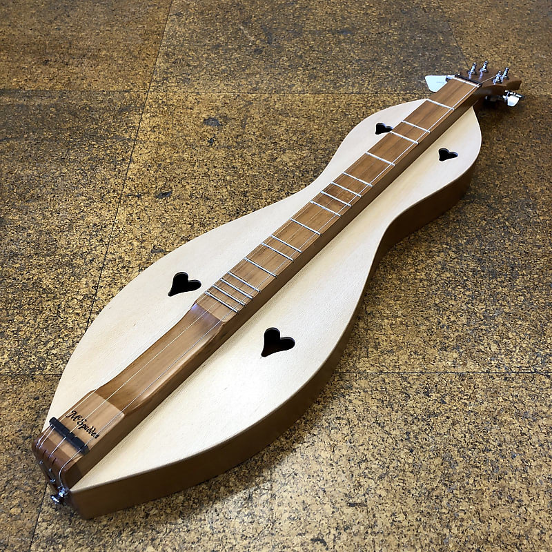 McSpadden 4FGCSY Cherry Sycamore Hourglass Ginger Mountain Dulcimer w Padded Gig Bag