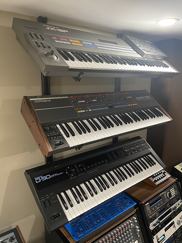 Standtastic Three 3 Tier Wall Mount Keyboard / Synth Stand Reverb