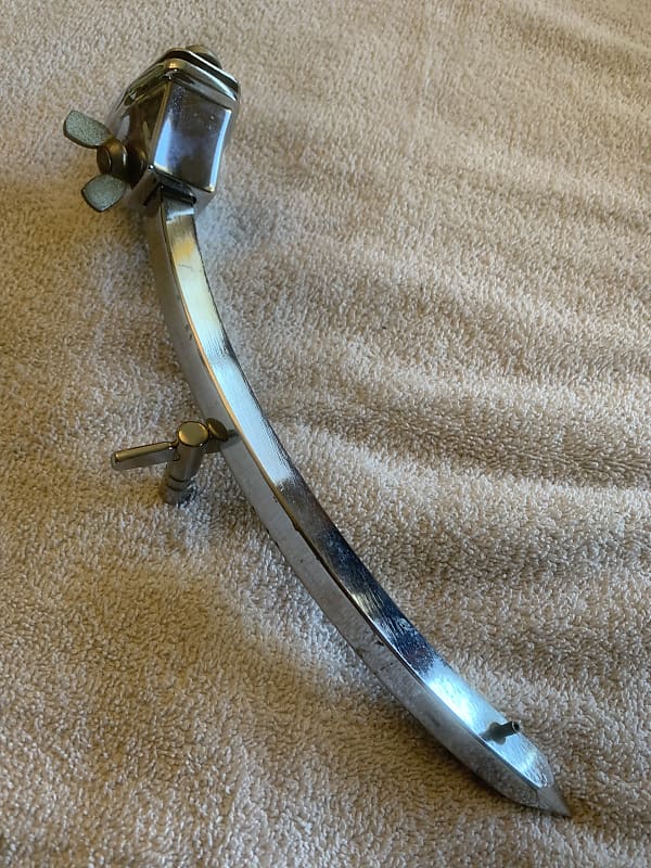 70's Ludwig Curved Bass Drum Spur & Mount 1/2" Reverb