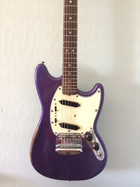 Purple shop fender mustang