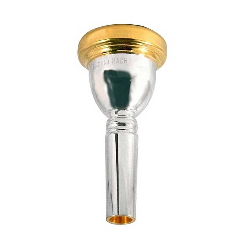 Bach Classic Trombone Large Shank Gold Rim Mouthpiece 6 1/2AL | Reverb