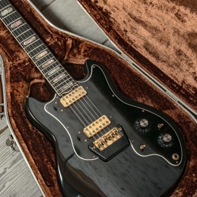 Ovation Vintage 1970's Preacher Deluxe Electric Guitar, Black w/ Original Case x2710 (USED) image 18