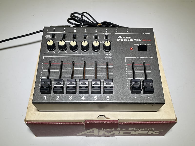 Amdek MXK-600 1980s Vintage Mixer with Original BOX