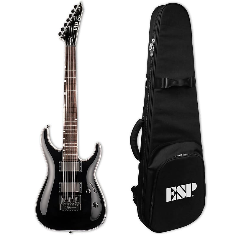 ESP LTD MH-1007 Evertune ET Black BLK 7-String Electric Guitar MH 1007 MH1007 - B-Stock + ESP BAG image 1