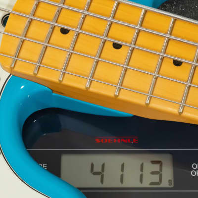 Fender American Professional II Precision Bass V MN - Miami Blue image 11