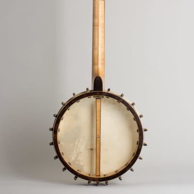 DeWick  5 String Banjo,  c. 1915, original black hard shell case. image 2