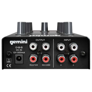 Gemini MM1 2-Channel Mic Input Compact Portable EQ DJ Mixer image 2