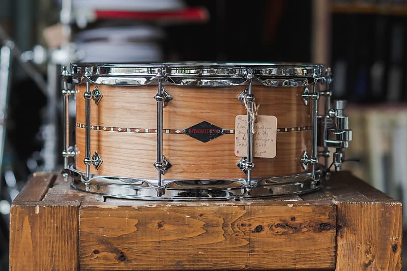 Craviotto Custom Shop Birch in Natural Oil w/ Mahogany Inlay - 6.5x14