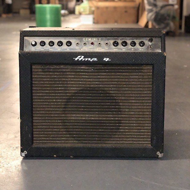 Ampeg Gemini I 1x12 G12 Combo Amp Diamond Tolex 1960s Reverb